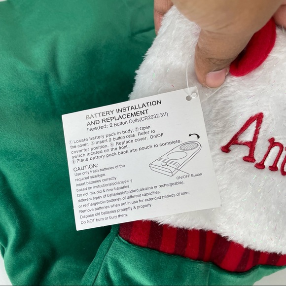 3D Light Up Stocking with Fox and Anthony Name - Picture 3 of 9